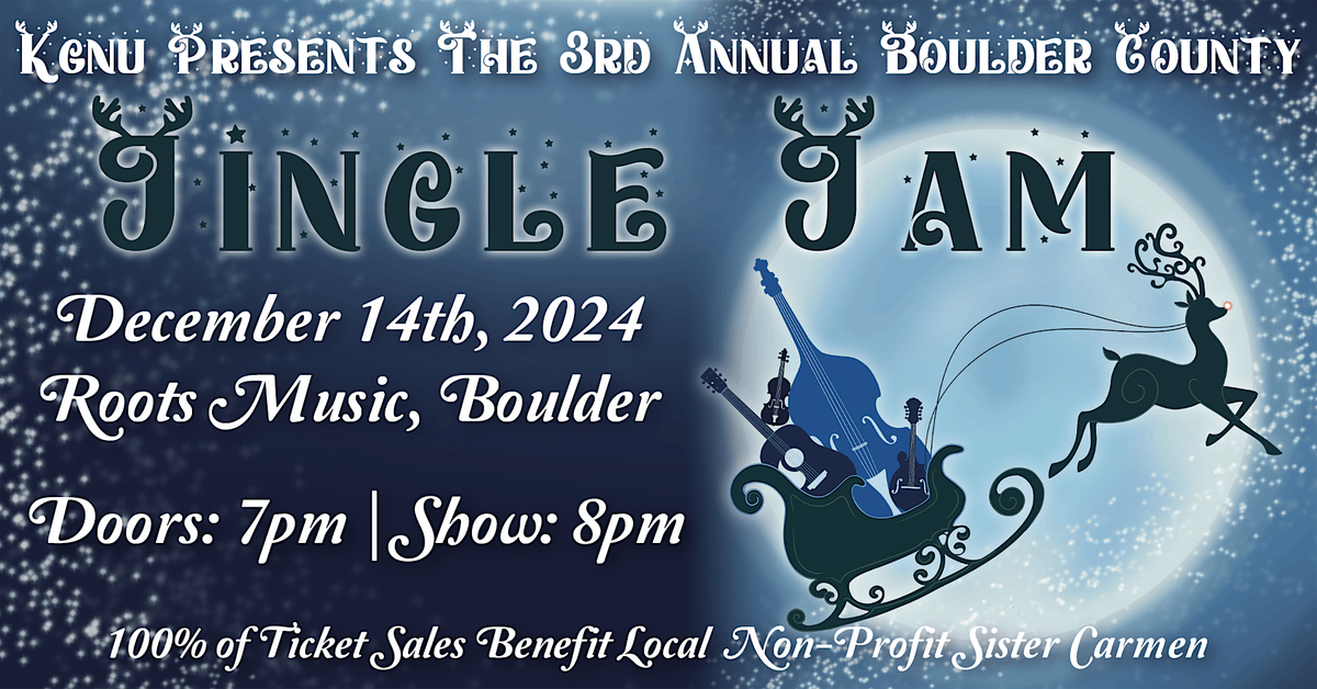 KGNU Presents: the 3rd Annual Boulder County Jingle Jam!