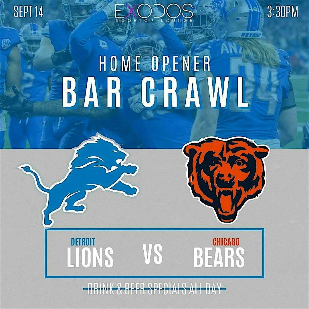 Lions Home Opener Bar Crawl