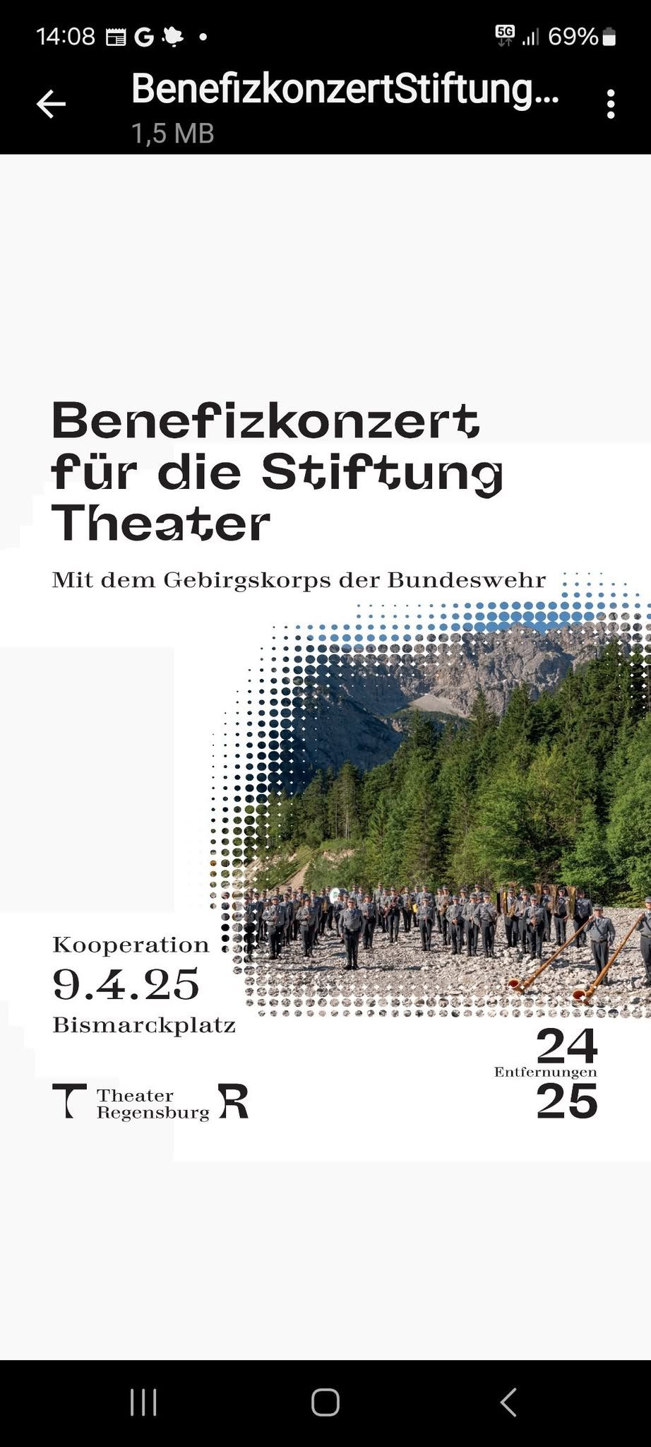 Konzert f\u00fcr die Stiftung Theater 