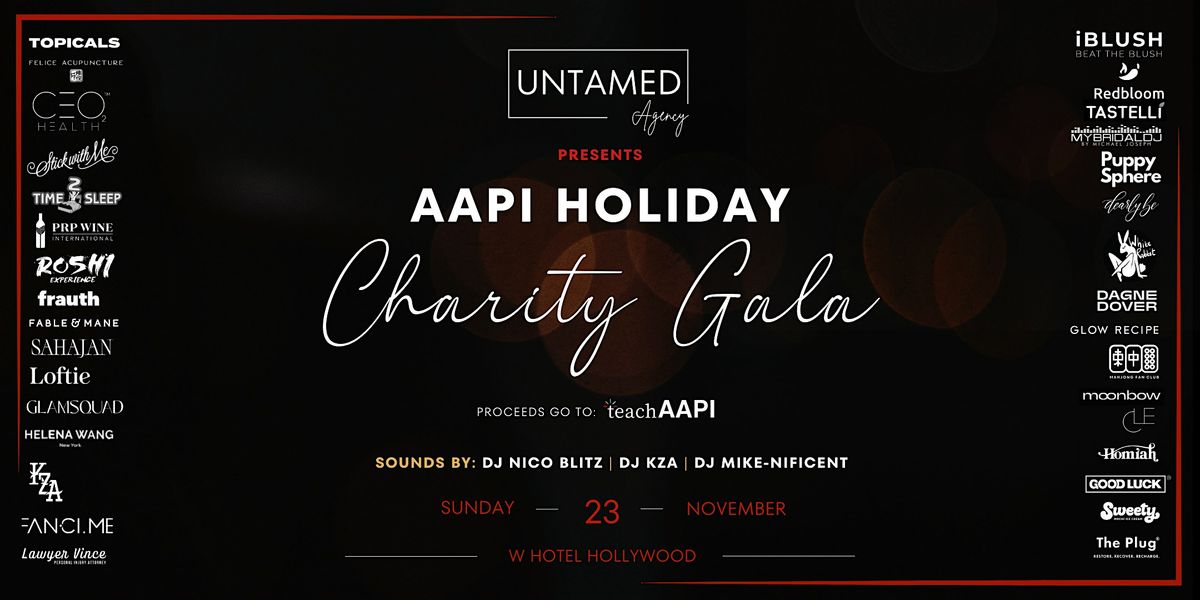 Untamed Agency AAPI Holiday Charity Gala