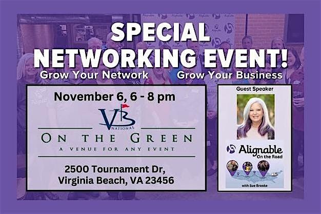 Business Networking Social with Special Guest Speaker Sue Brooke