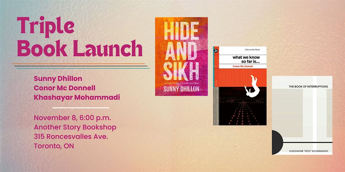 Wolsak & Wynn Triple Launch: Dhillon, Mc Donell, Mohammadi
