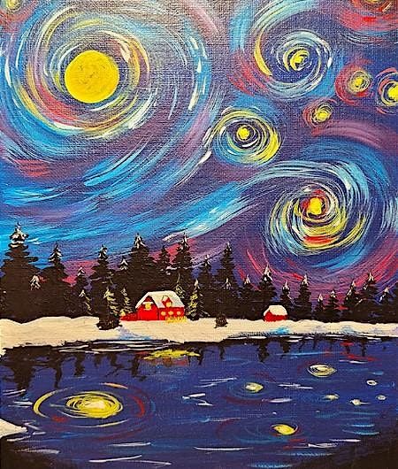 Starry Night Paint Night Event