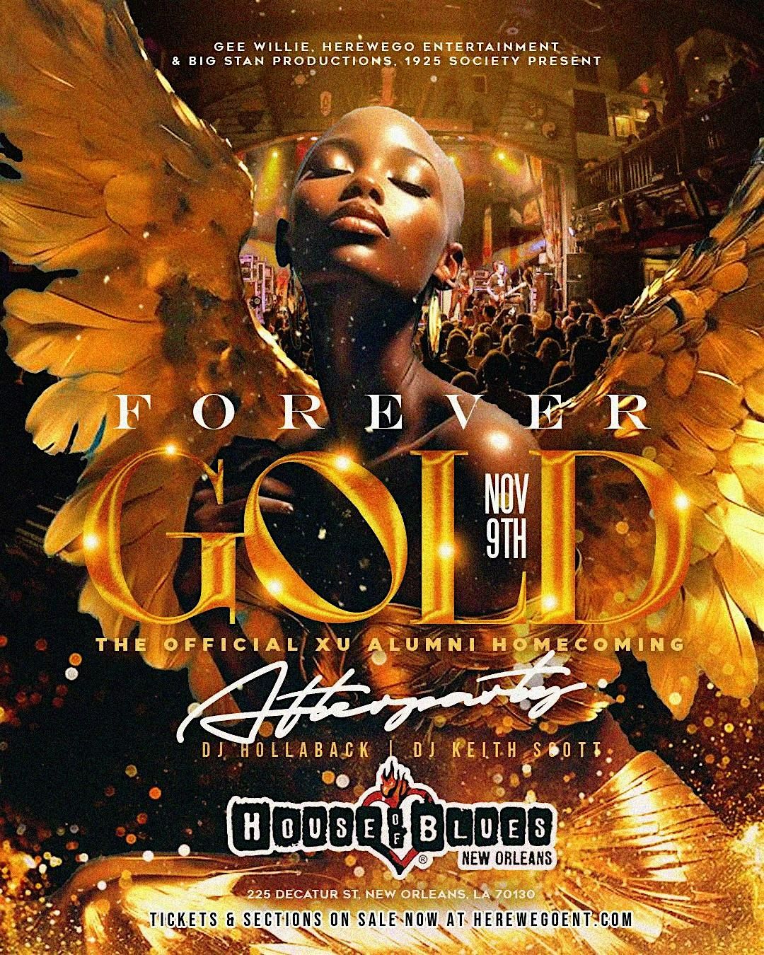 FOREVER GOLD + FOREVER BLUE HOMECOMING WKND  FINALE @ HOB FOUNDATION ROOM