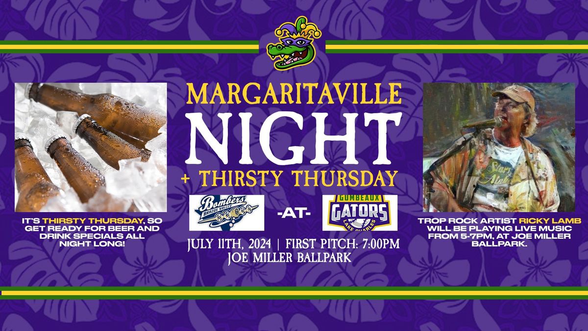 Margaritaville Night (Ricky Lamb Live Music) + Thirsty Thursday 