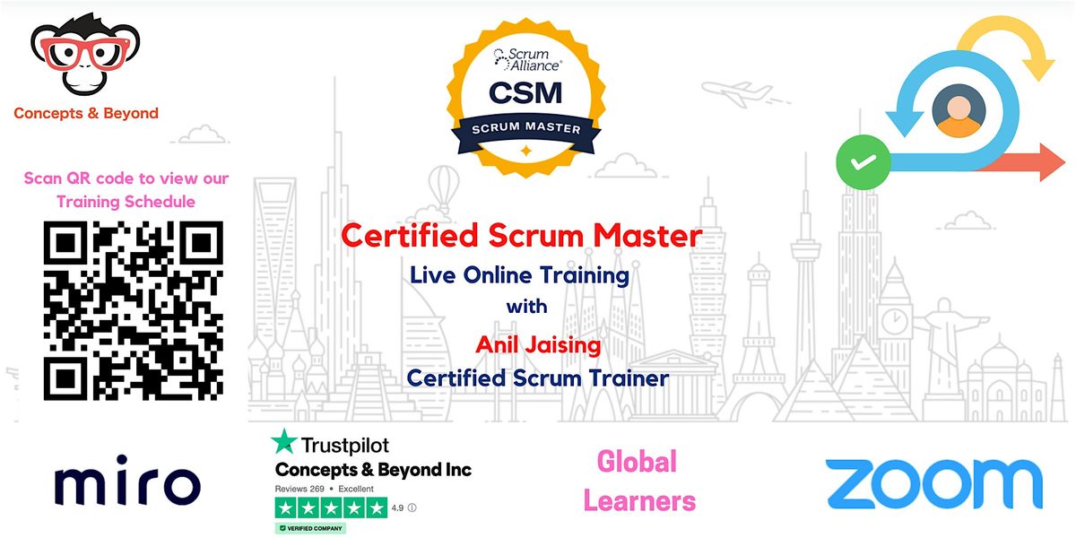 Certified ScrumMaster (CSM)   - Live Online