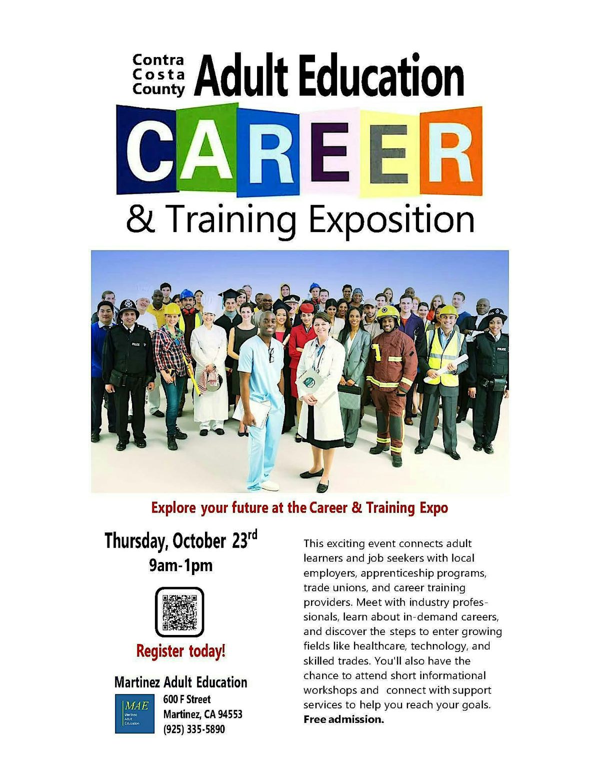 MARTINEZ ADULT EDUCATION CAREER & TRAINING EXPOSITION