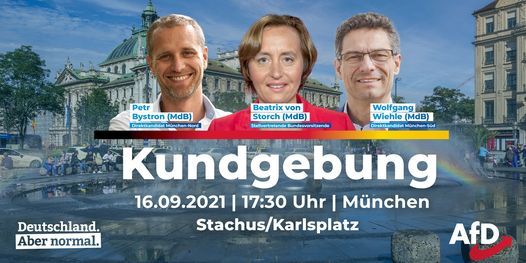 AfD Kundgebung - M\u00fcnchen