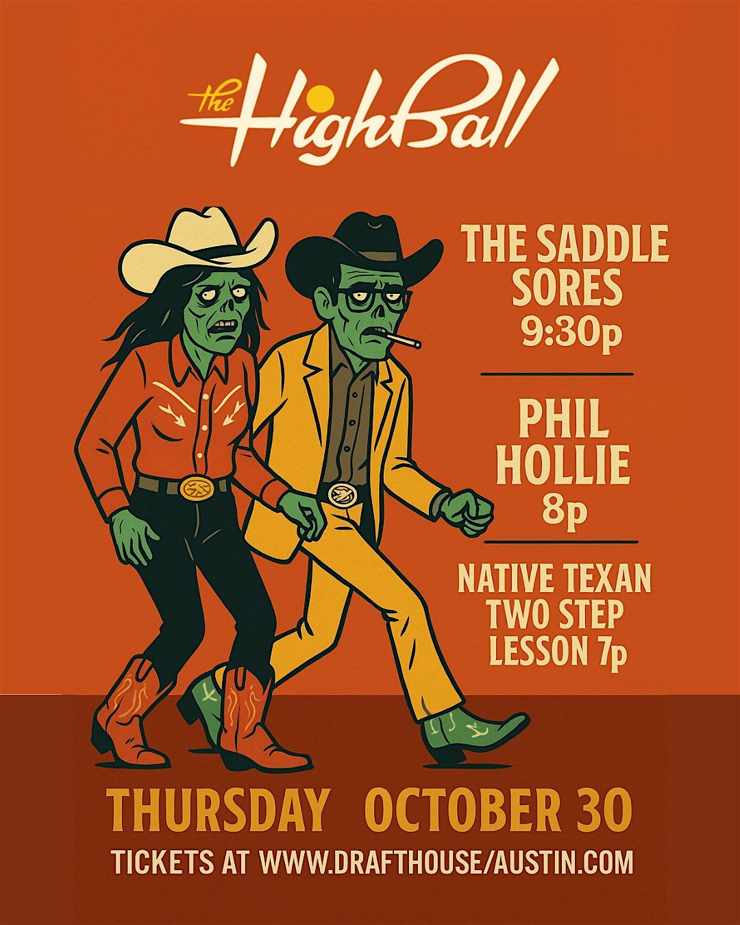 Phil Hollie and The Saddle Sores  w\/ dance lesson by Native Texan Two-Step
