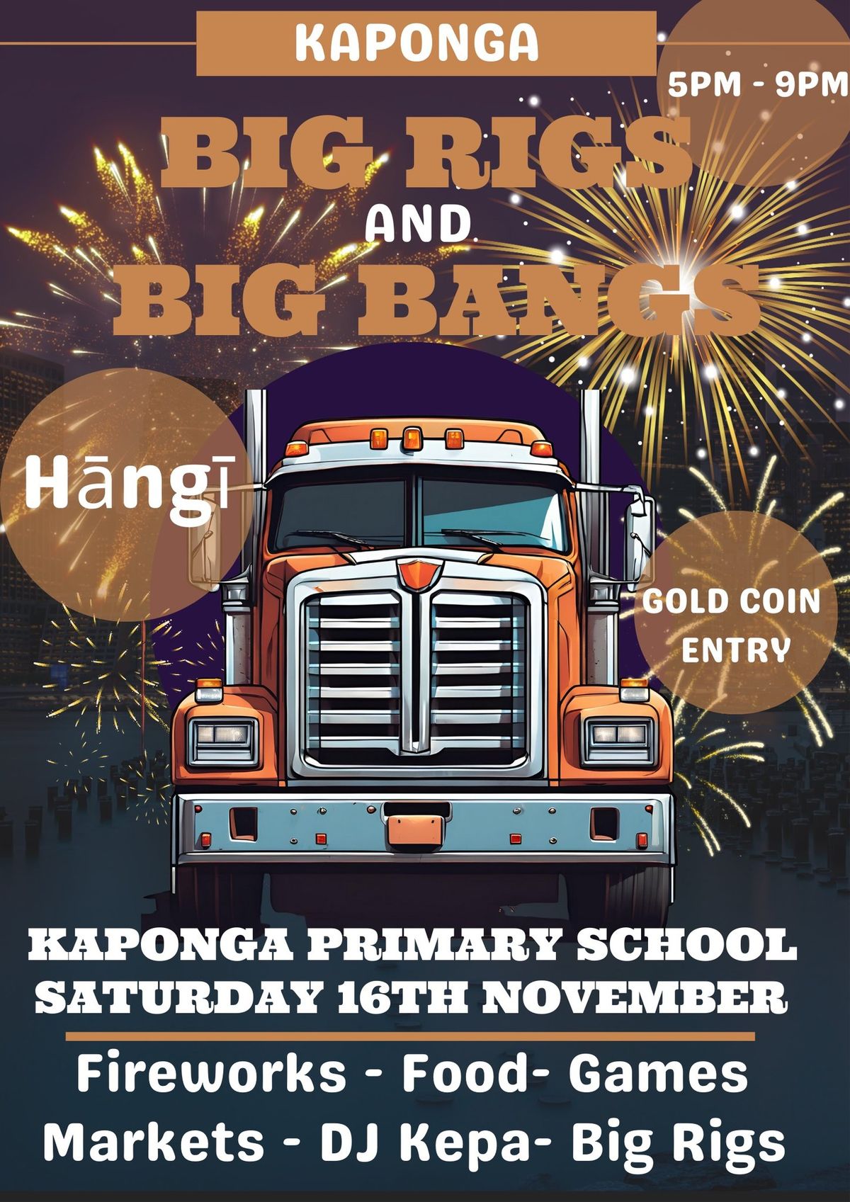 Kaponga Primary School Big Rigs and Big Bangs 