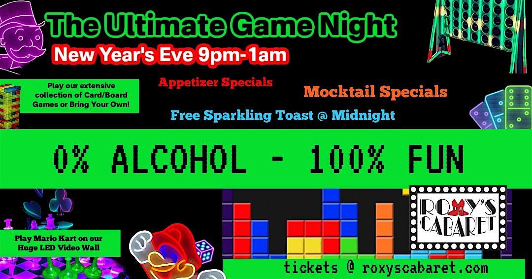 0% Alcohol - 100% Fun! New Years Eve Game Night