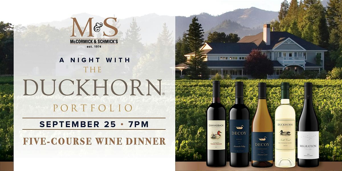 McCormick & Schmick's + Duckhorn Wine Dinner - Edina