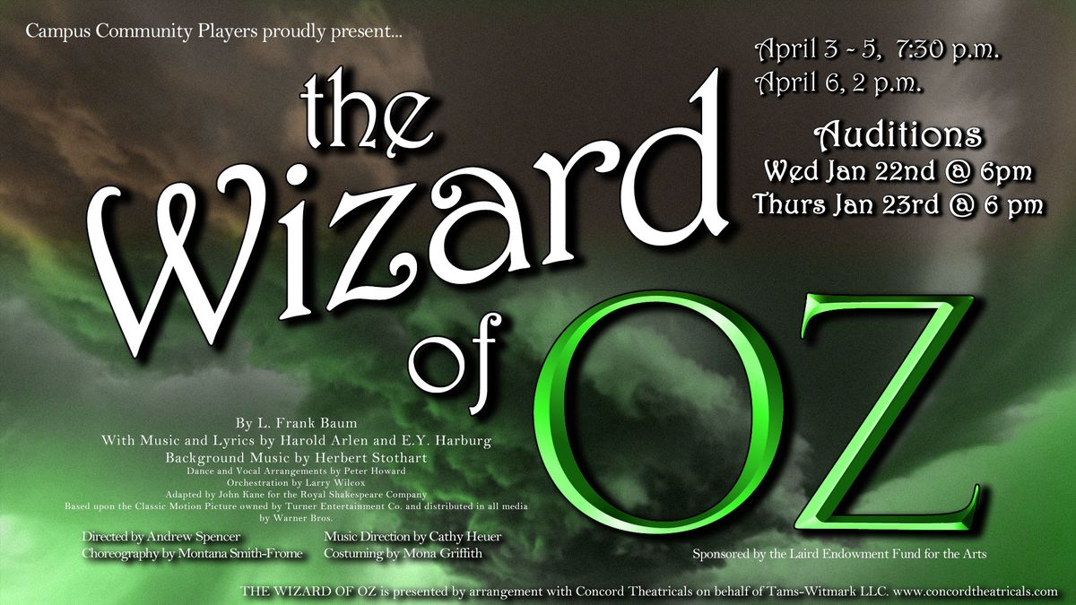 "Wizard of Oz" Auditions