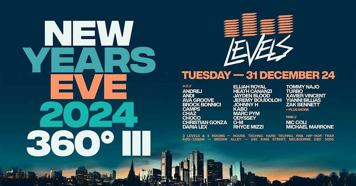 LEVELS | NEW YEARS EVE 2024 | 360\u00ba BOILER ROOM III