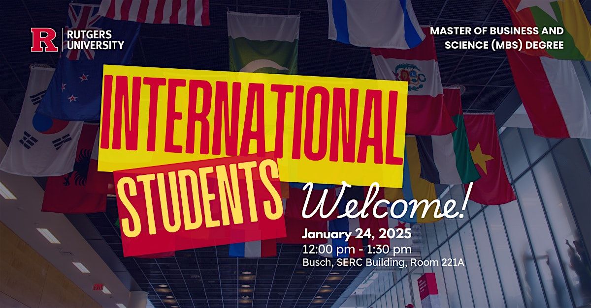 International Students Welcome - Spring 2025