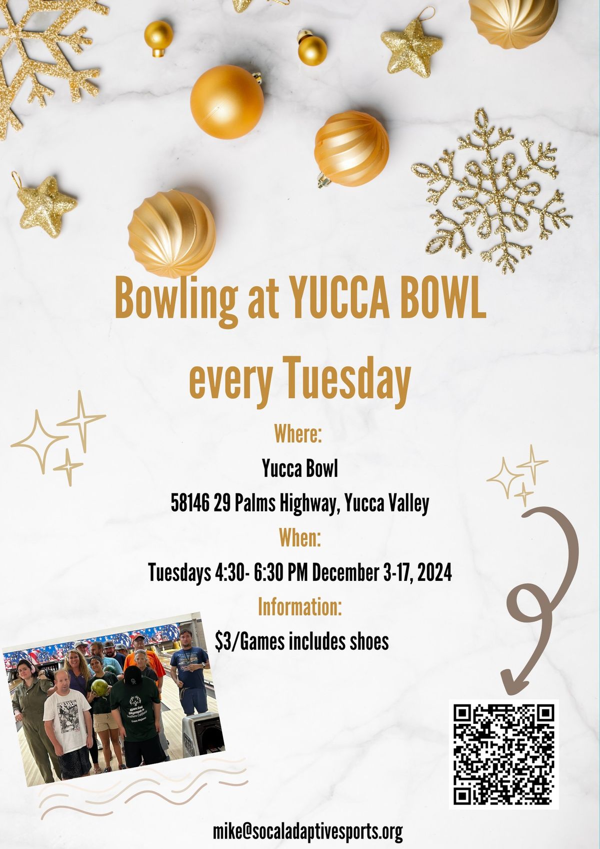 Bowling at Yucca Bowl every Tuesday