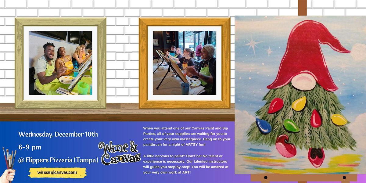 Tampa Paint Night \u2013 Gnome for the Holidays