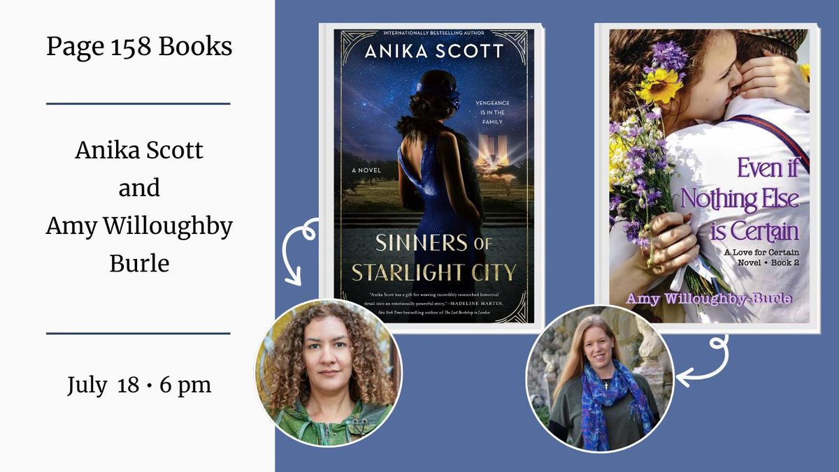 Author Event: Anika Scott in conversation with Amy Willoughby Burle