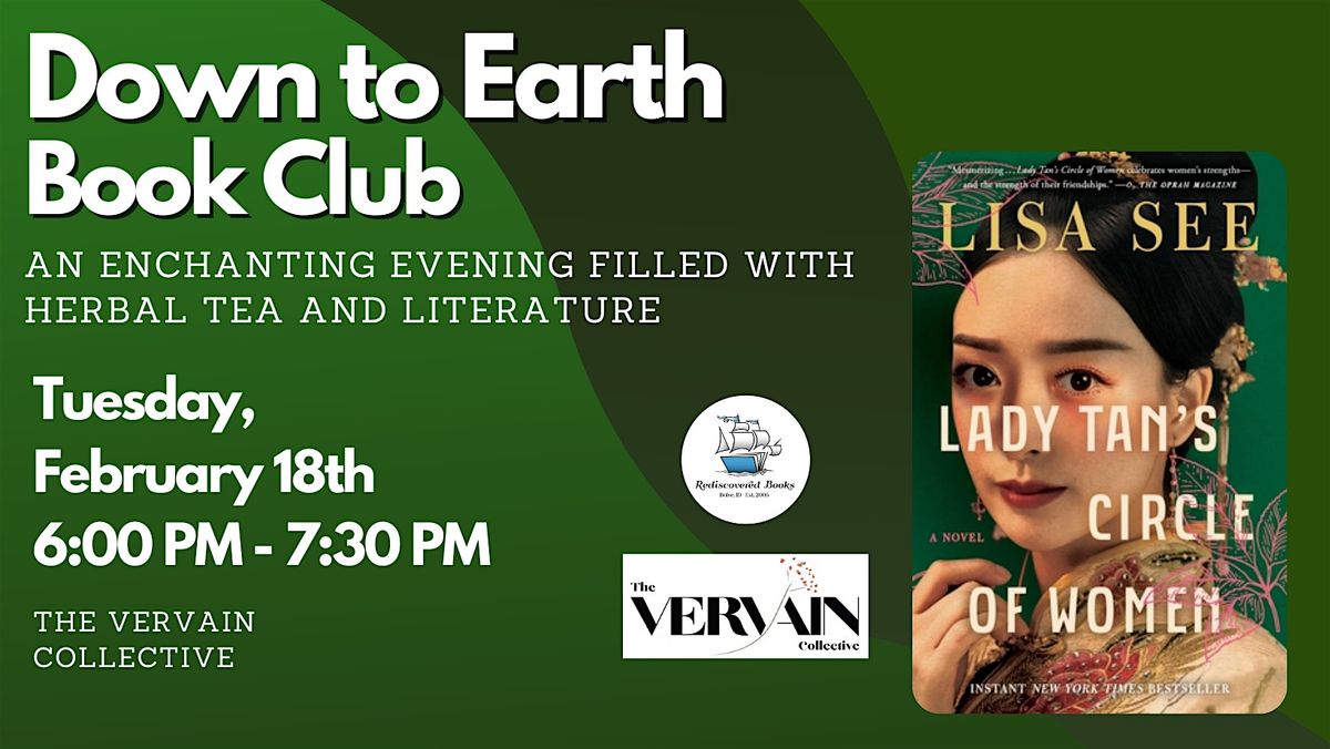 Down to Earth Book Club with Vervain Collective-Lady Tan's Circle of Women