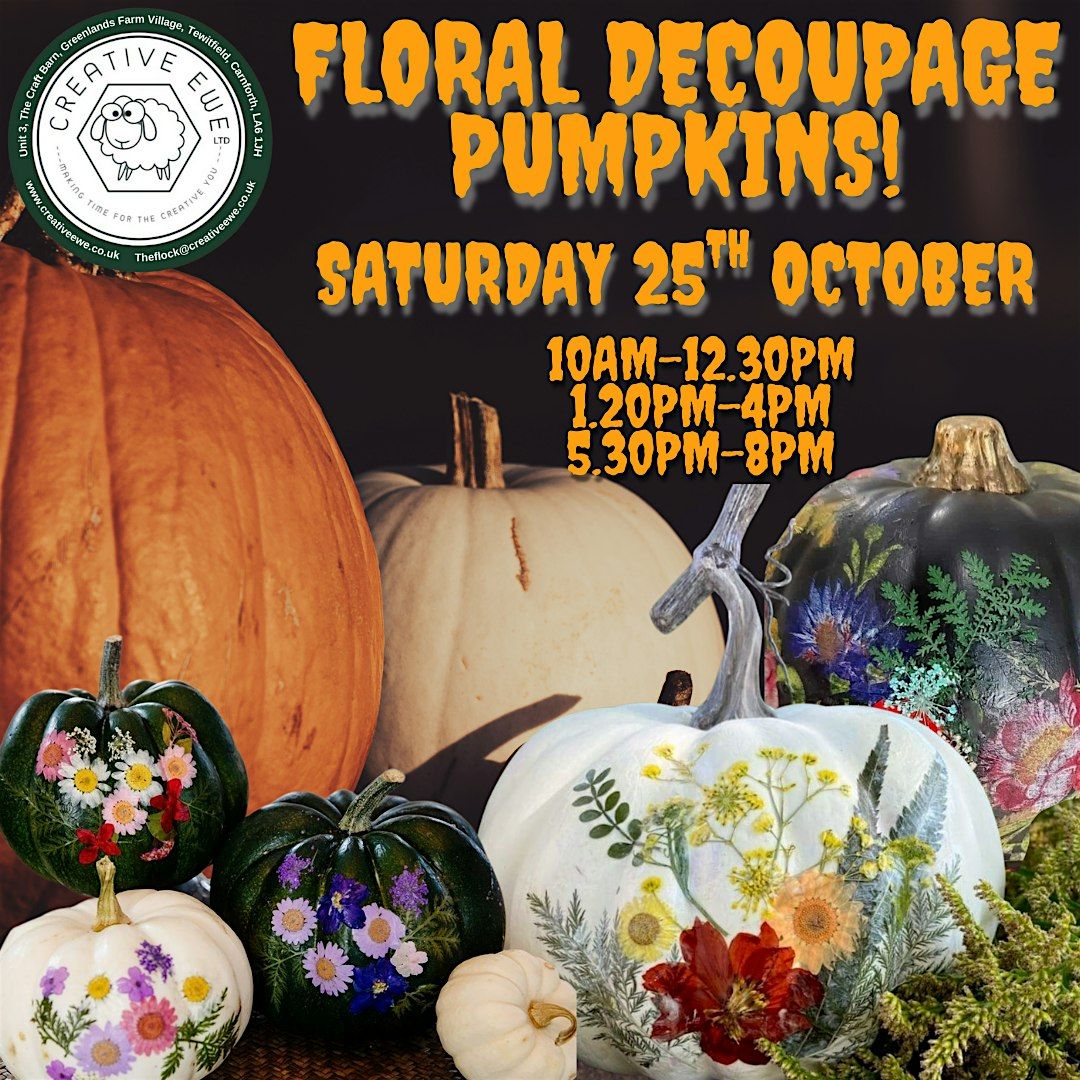 Decoupage Pumpkin Workshop