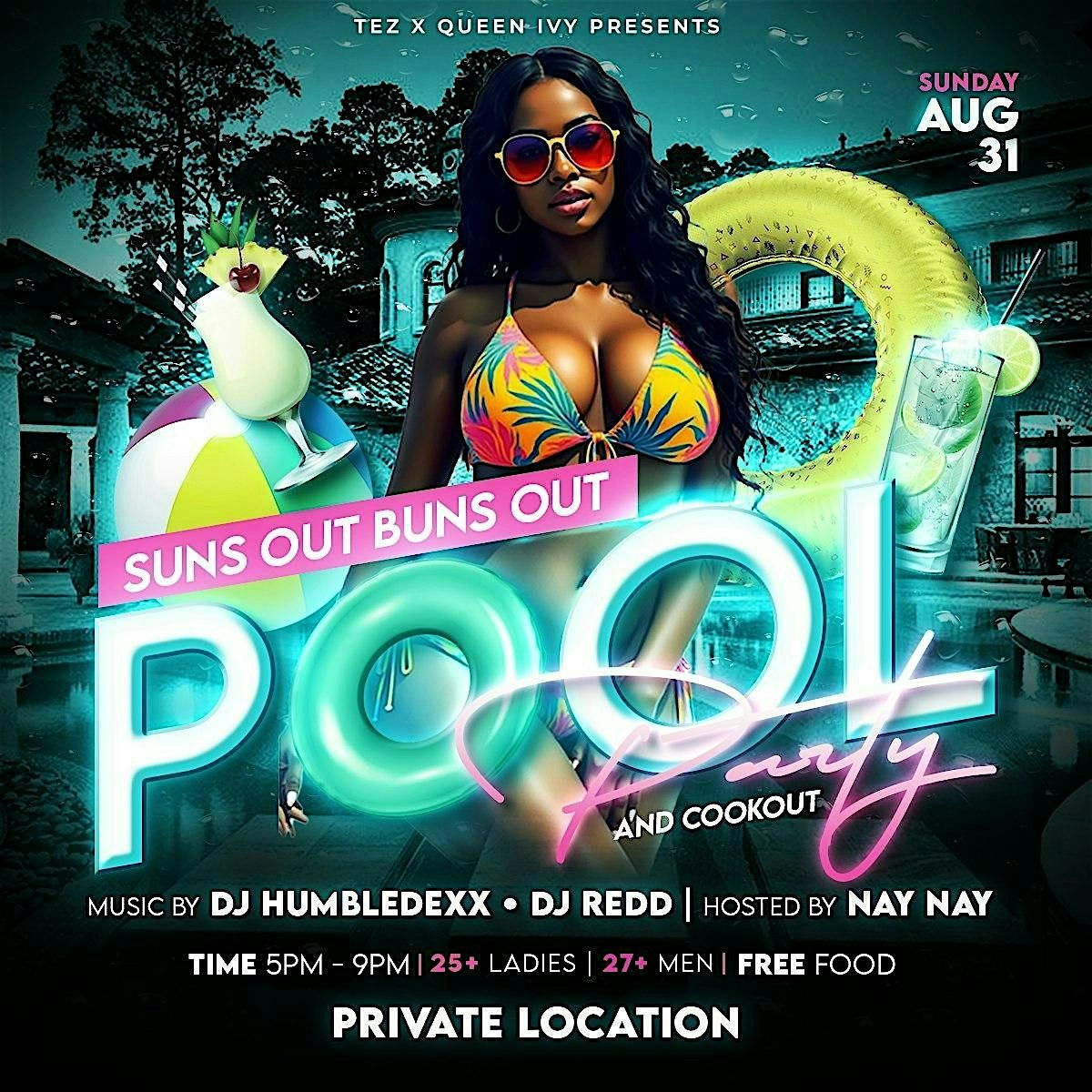 Sun Out Buns Out Pre Labor Day Pool Party