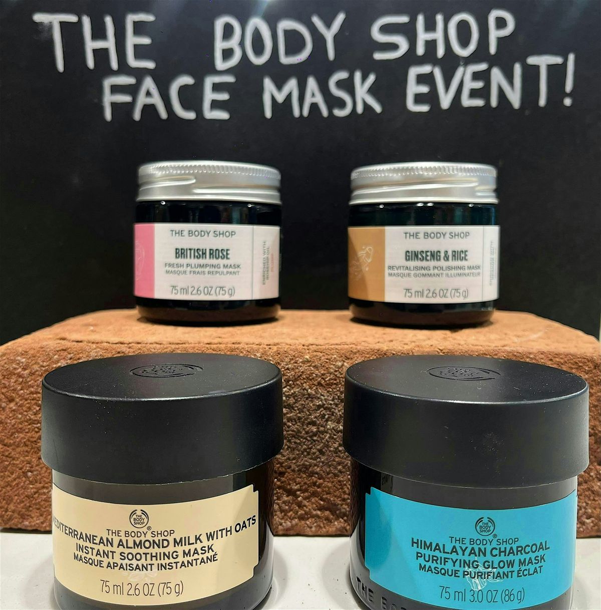 The body shop student face mask and pamper event