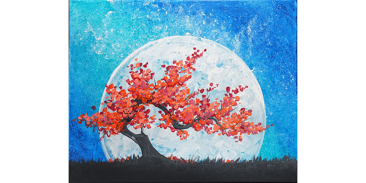 Bonsai Tree Moon - Paint and Sip in Orange County | Classpop!\u2122