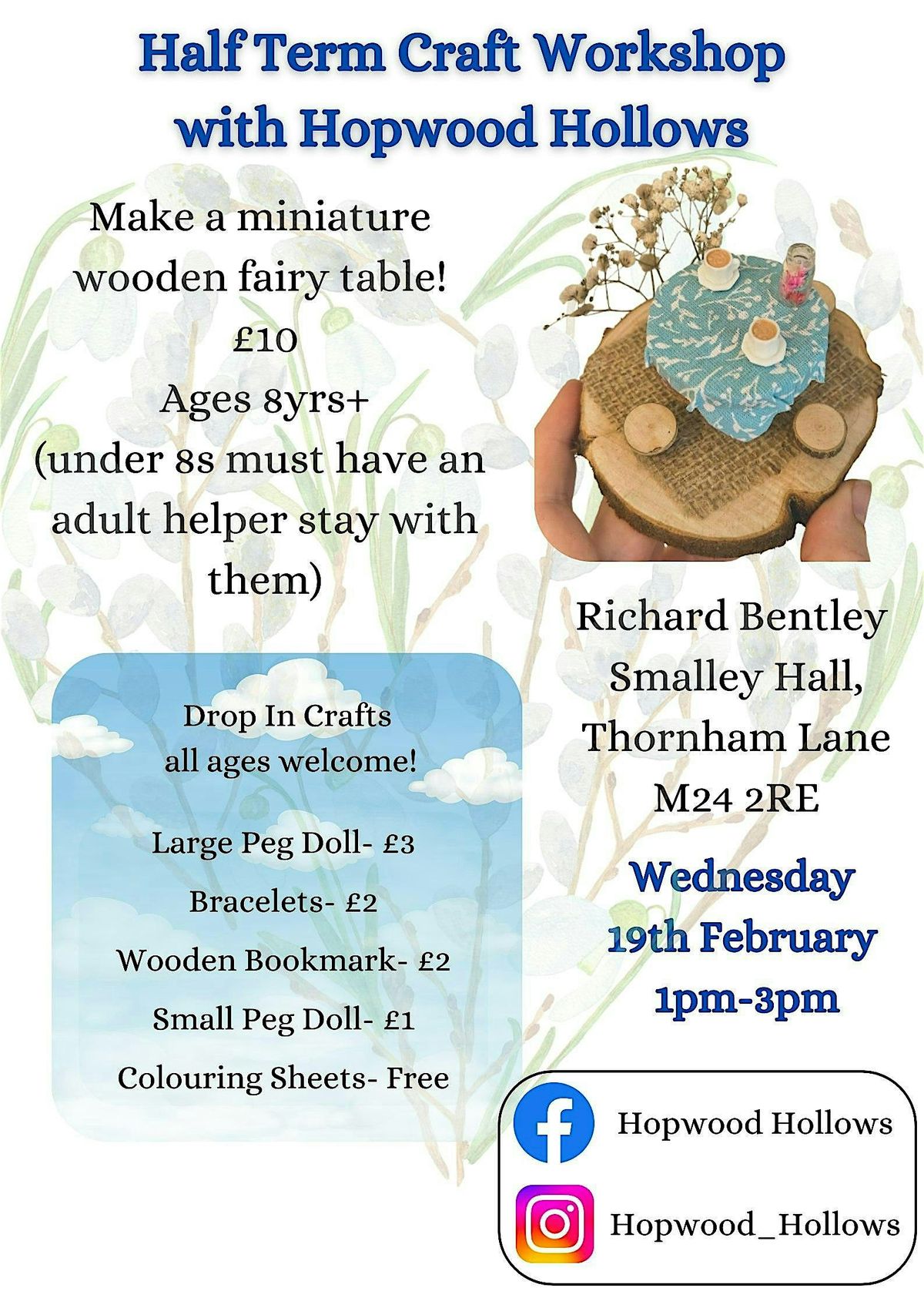 Half Term Fairy Table Craft Workshop