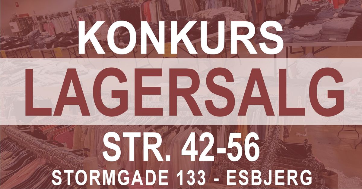 Konkurs Lagersalg Esbjerg - Spar mindst 60 %