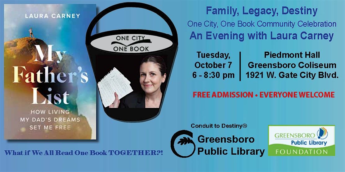 An Evening with Author Laura Carney