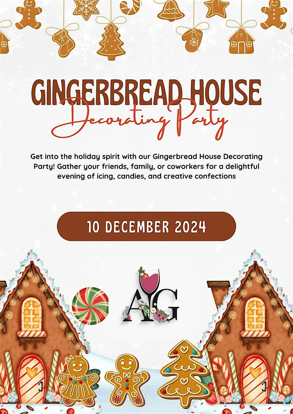 Ginger house decorating party