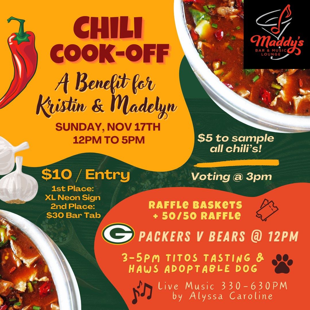 Maddy's Chili Cookoff to Benefit Kristin & Madelyn