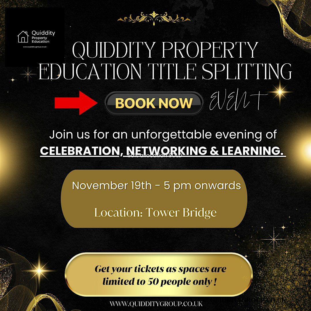 Quiddity Education Evening  - Network, Learn & Celebrate.