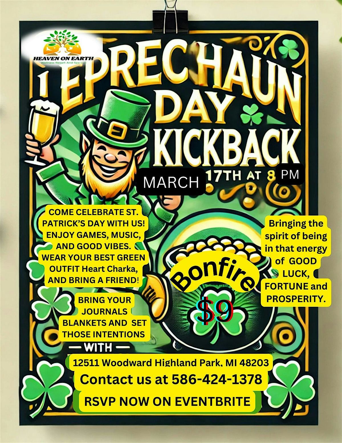 Leprechaun Day Kickback