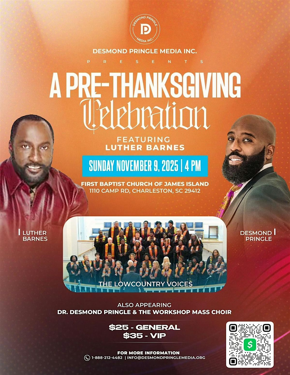 Pre-Thanksgiving Celebration Concert featuring Luther Barnes