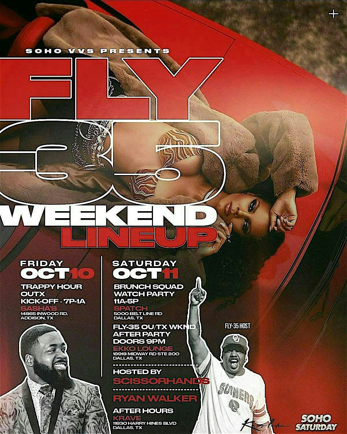 The Official "OU\\TX FLY-35 WKND" AFTER PARTY @ EKKO LOUNGE powered by SOHO!