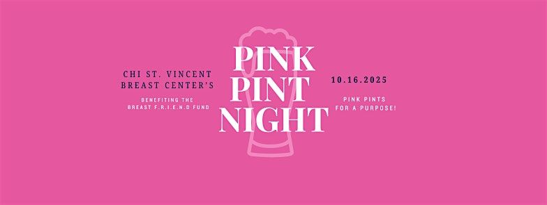 Pink Pint Night - Pints for a Purpose