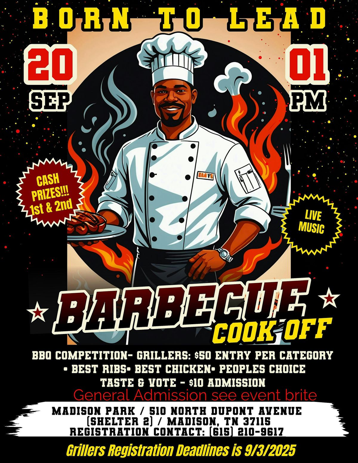 BORN TO LEAD BARBEQUE COOK OFF