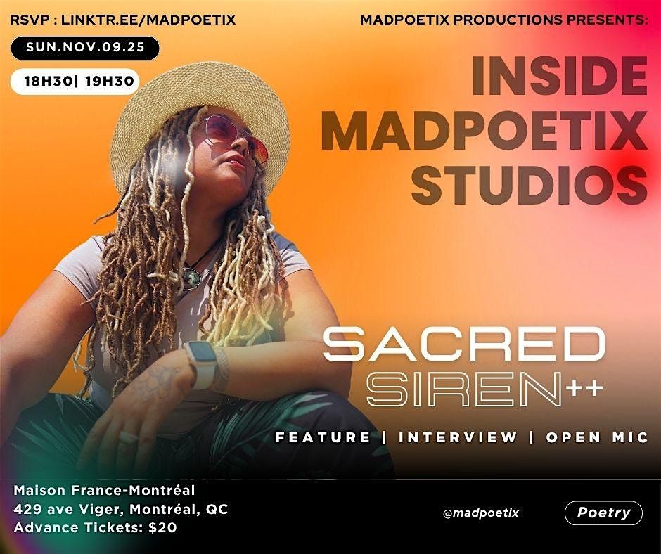 Inside Madpoetix Studios (Open Mic) ft: Sacred Siren