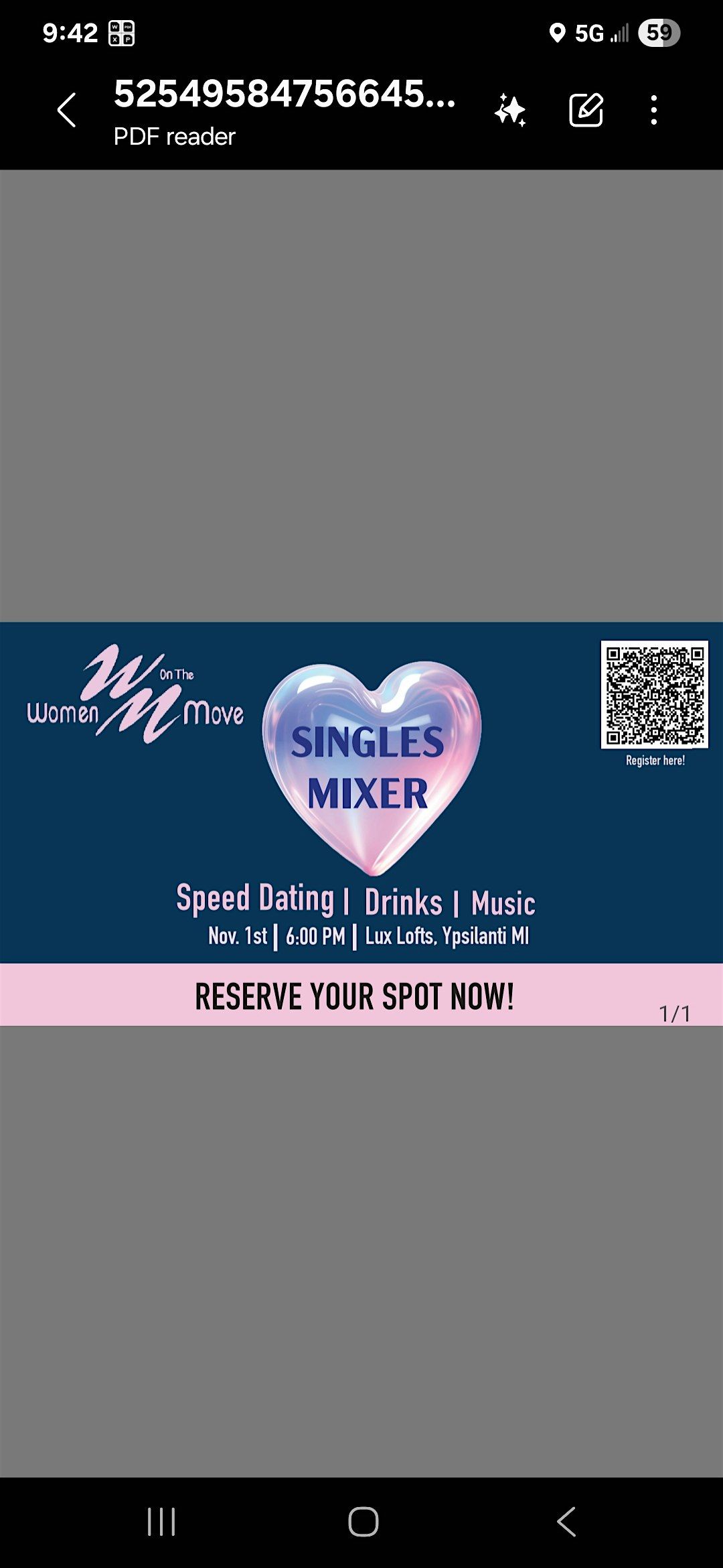 WOMEN ON THE MOVE SINGLE'S MIXER: SPEED DATING EVENT Men & Women AGES 29+
