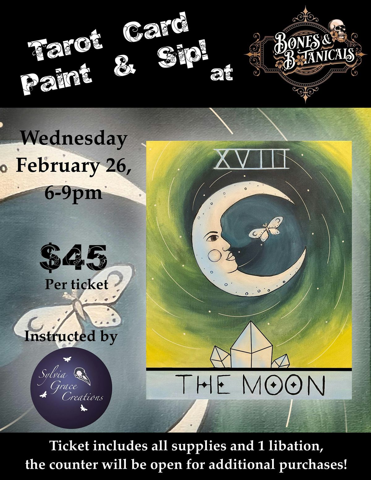 Tarot Card Paint & Sip!