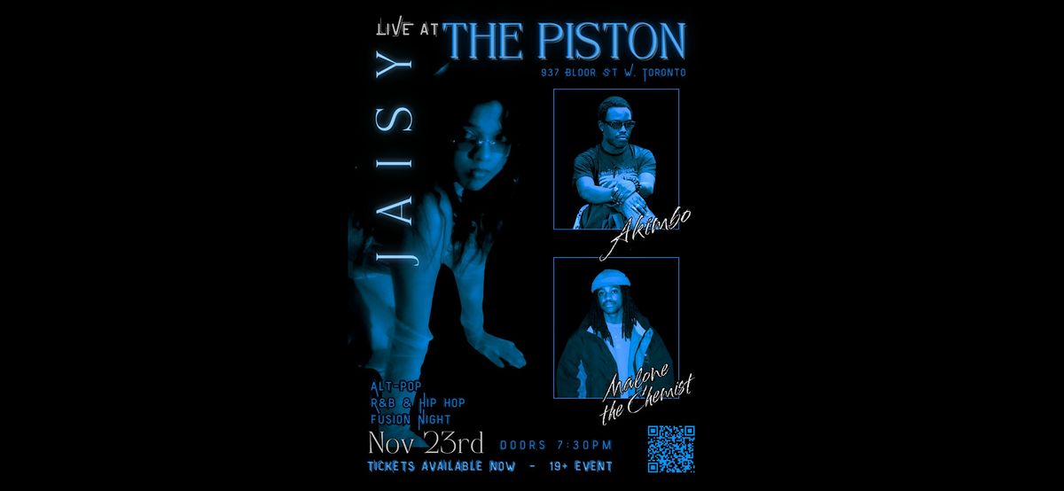 Alt-pop, R&B & Hip hop fusion night LIVE @ the Piston