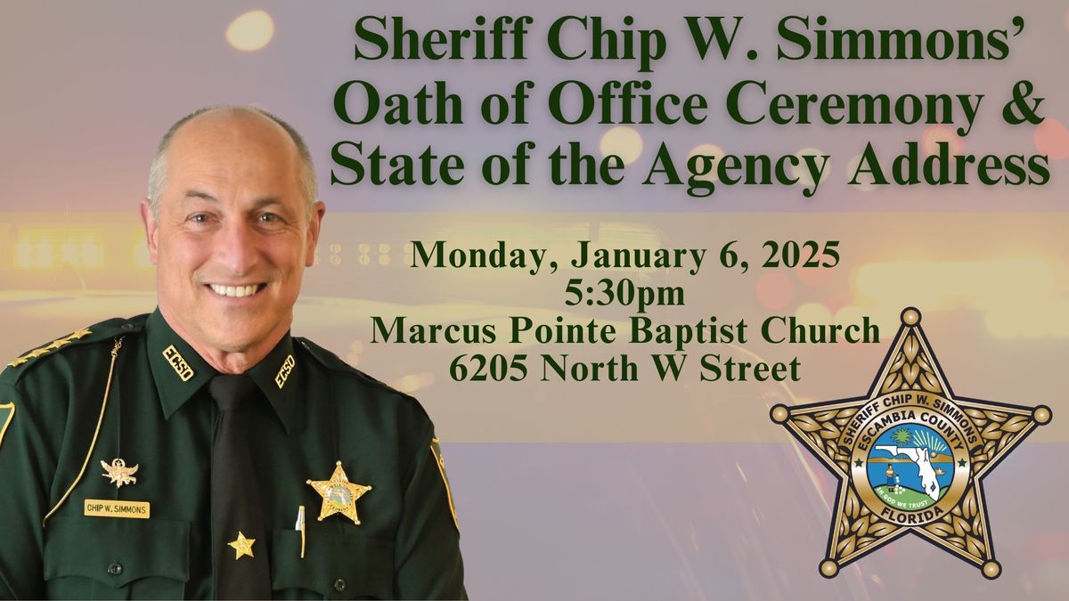 Sheriff Chip W. Simmons' Oath of Office Ceremony & State of the Agency Address