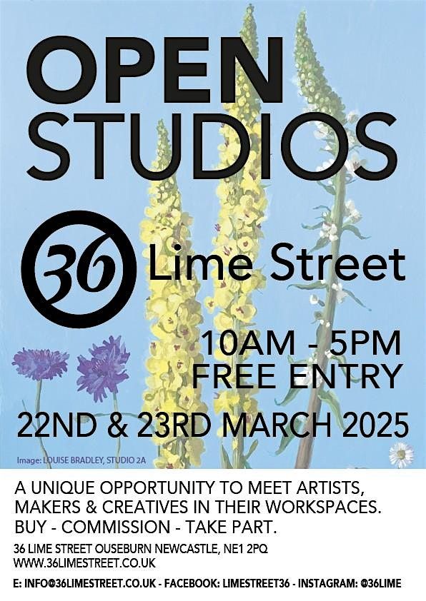 Open Studios at 36 Lime Street, Newcastle