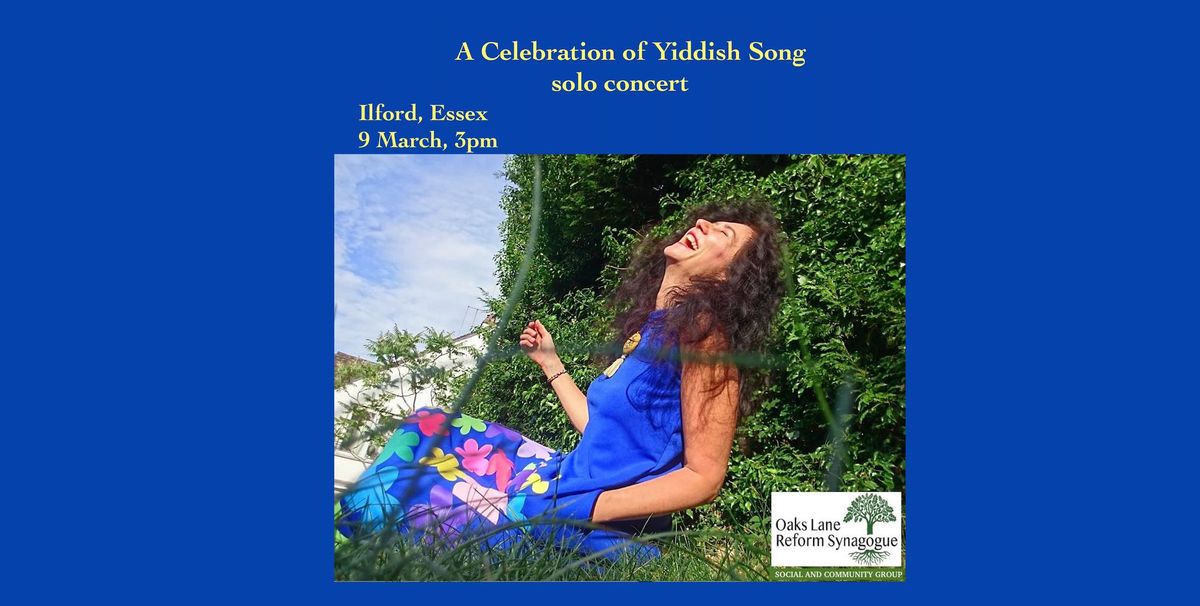 A Celebration of Yiddish Song.