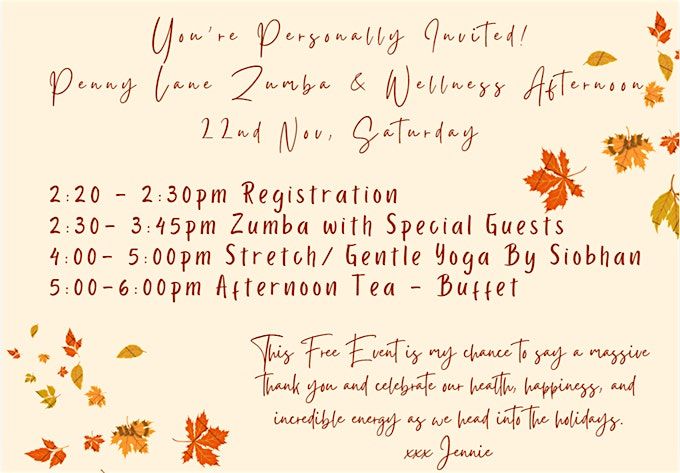 Penny Lane Zumba Fitness Wellness Day