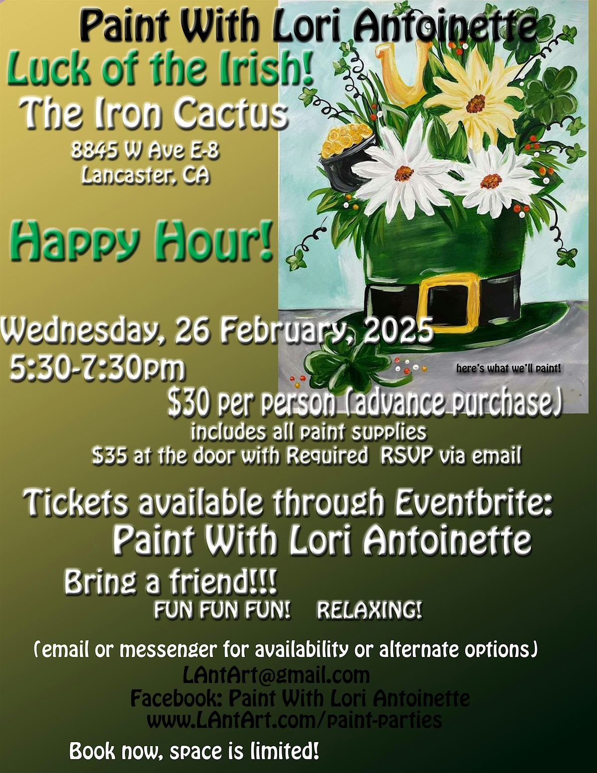 Luck of the Irish at Iron Cactus!