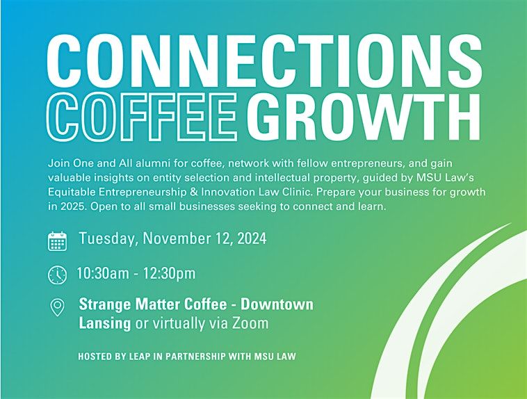 Connections Coffee Growth - One & All Alumni Networking