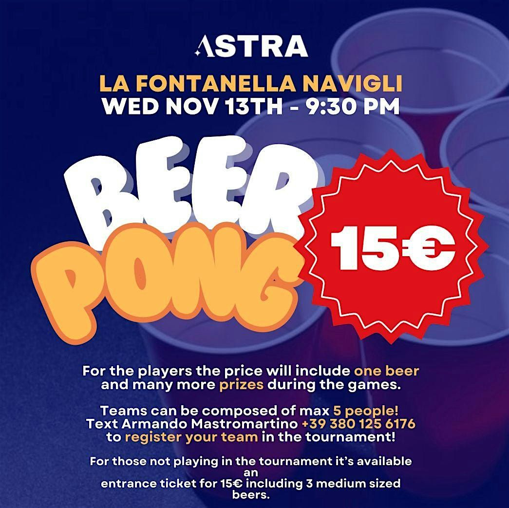 Astra Beer Pong!