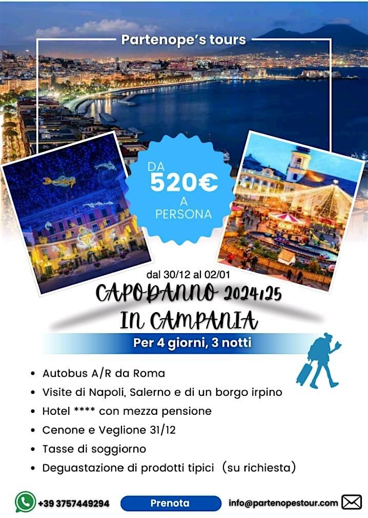 CAPODANNO IN CAMPANIA 2024 - CON PARTENOPE'S TOUR